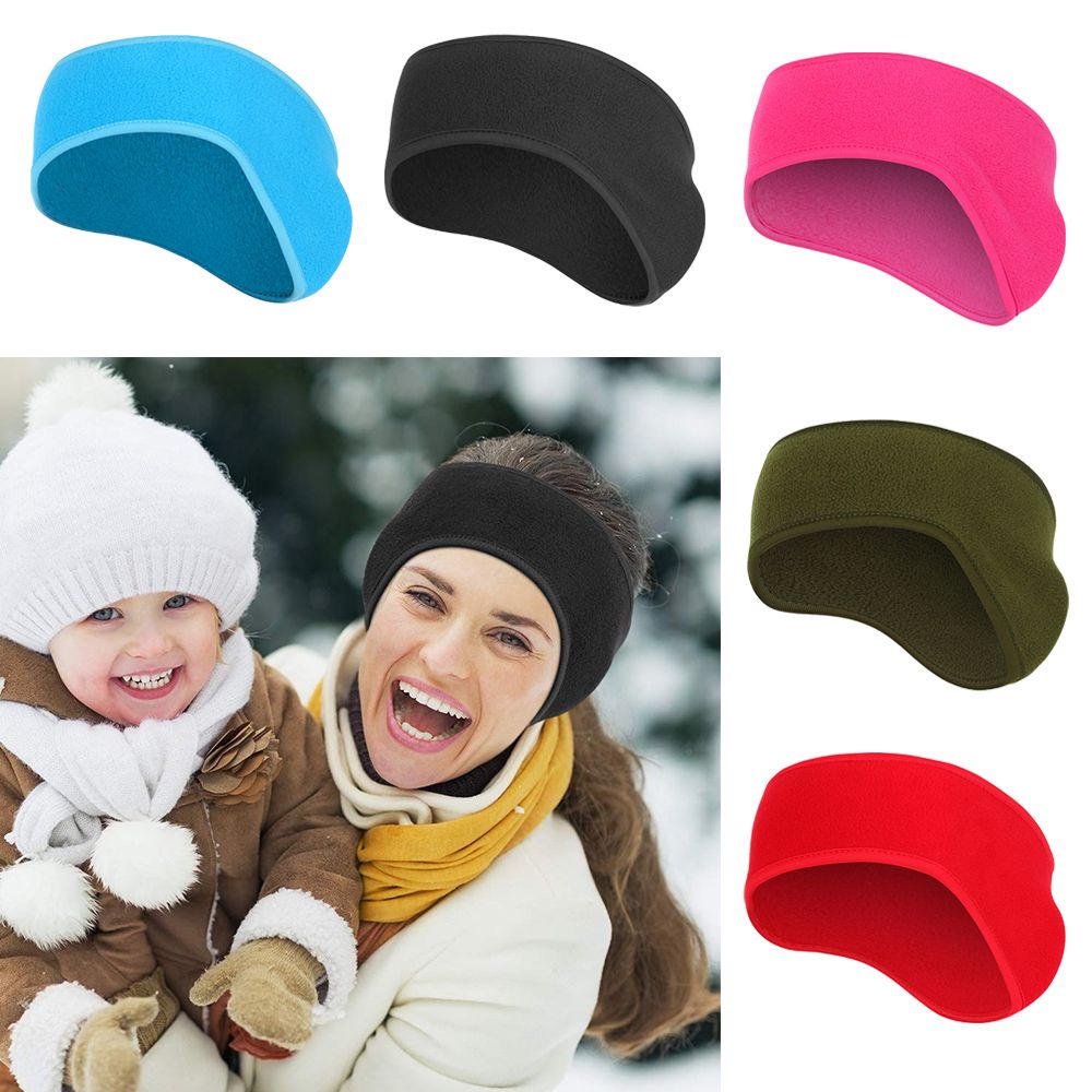 Fleece Ear Warmer Band - 1 Unidade Faixa de Cabelo Feminina