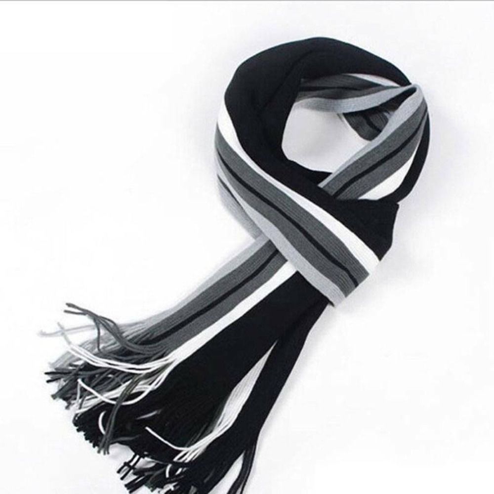 Cachecol listrado masculino de - Wool Scarf Men avaliação e preço