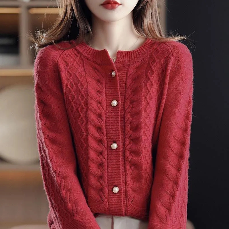 Cardigã de Tricô Vintage Femin - Wool Coat Peacoat avaliação e preço
