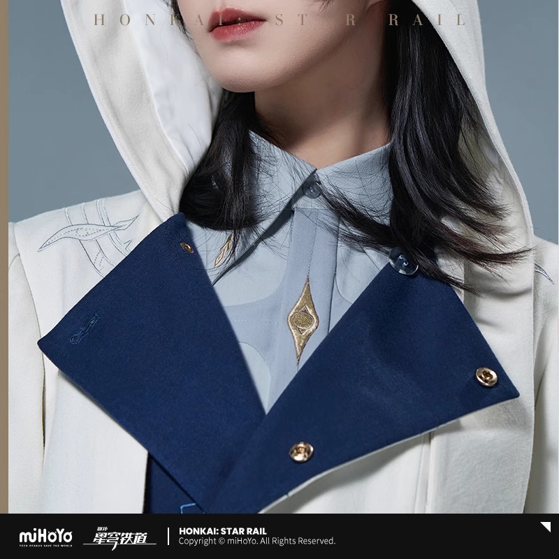 [Genuíno] mihoyo jogo domingo  - Wool Coat Peacoat avaliação e preço