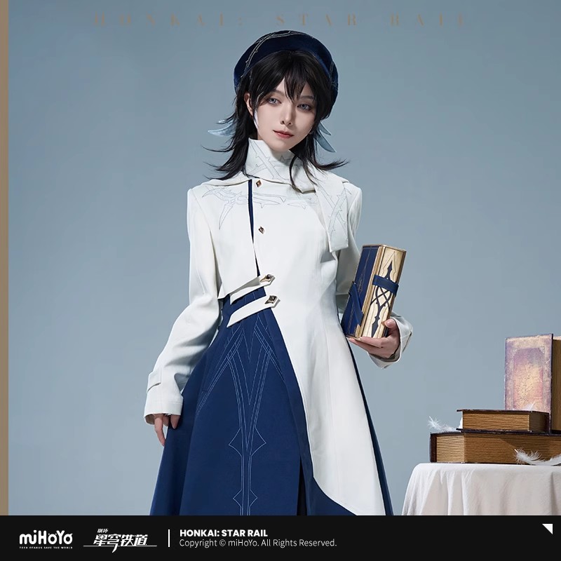 [Genuíno] mihoyo jogo domingo  - Wool Coat Peacoat avaliação e preço