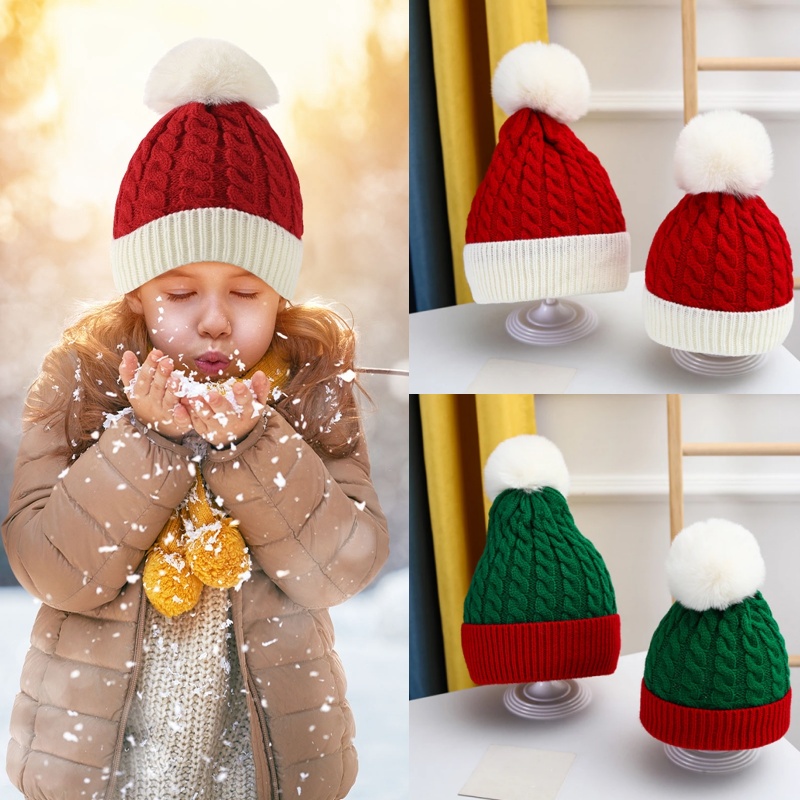 Gorro de Natal e Ano Novo com  - Knit Beanie Hat Warm avaliação e preço