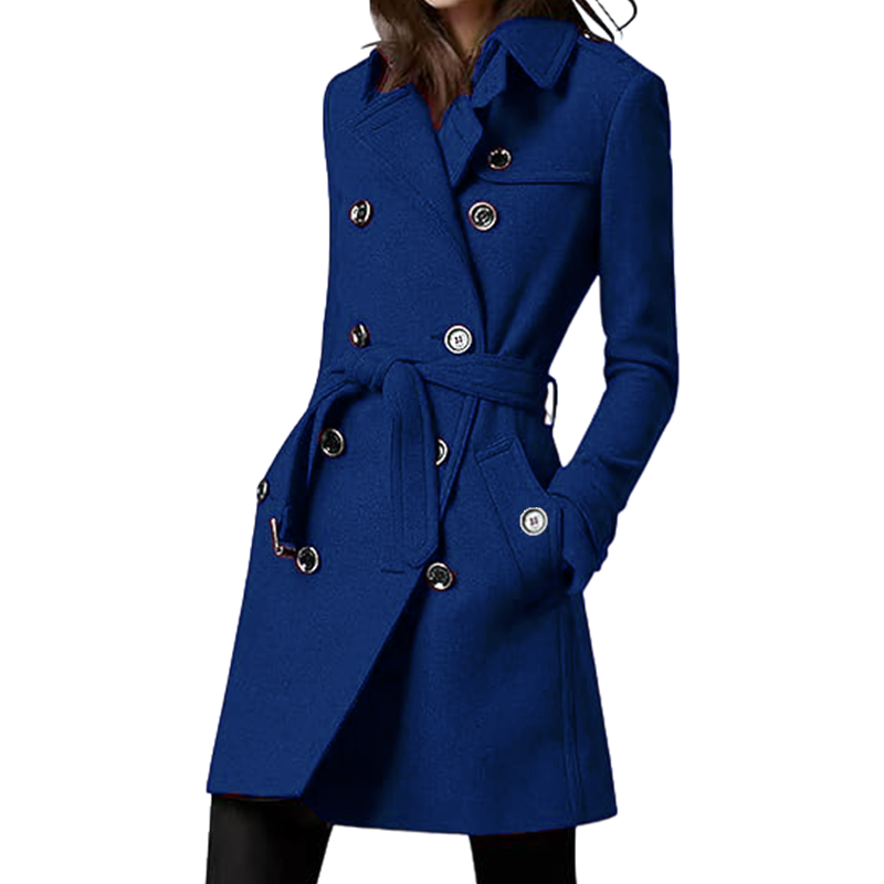 Trench coat feminino mistura d - Wool Coat Peacoat avaliação e preço