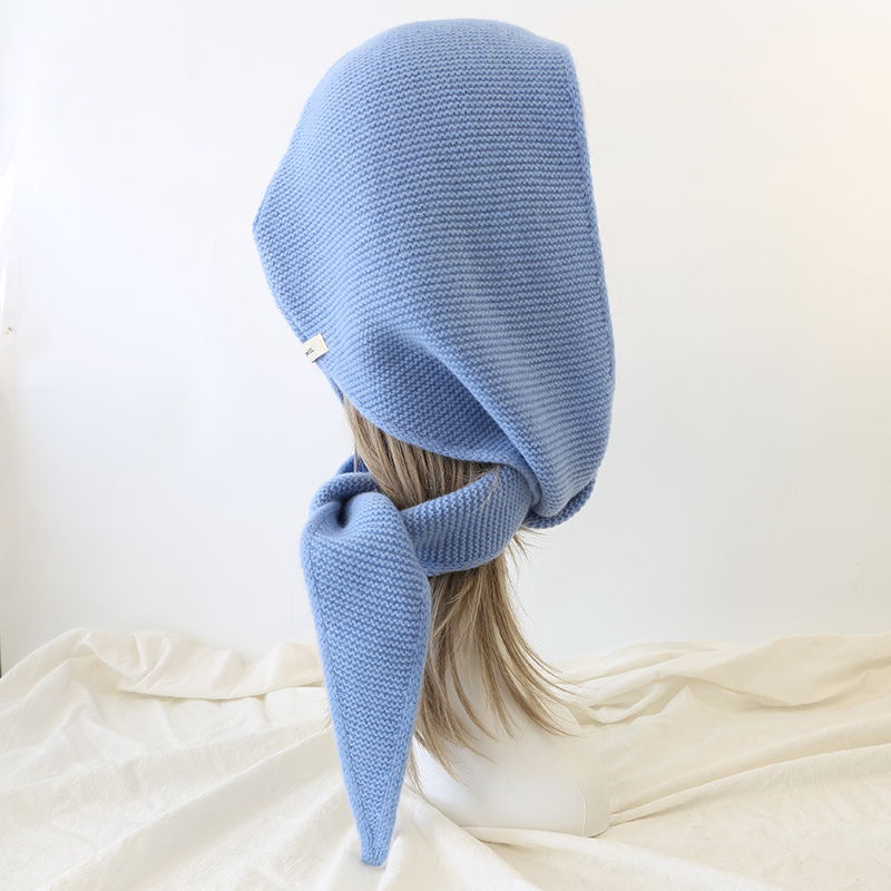 Cachecol Grande de Lã 100% Big - Knit Beanie Hat Warm avaliação e preço