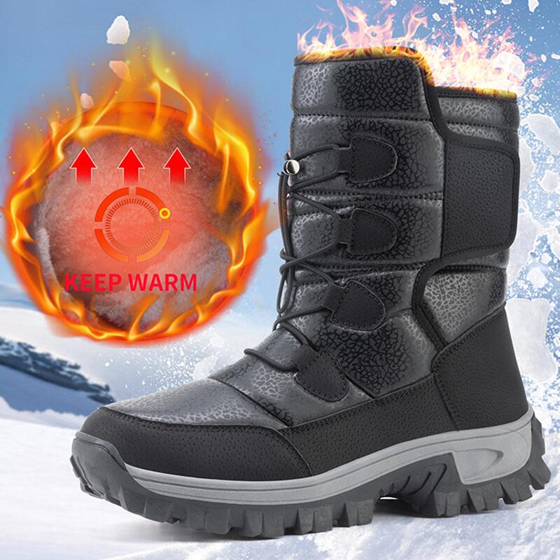 Novas Botas de Neve Masculinas - Waterproof Winter Boot avaliação e preço